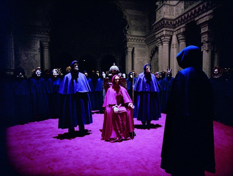 Protagonist Bill Harford is out of place at a mansion masquerade ball in  Eyes Wide Shut  (1999)